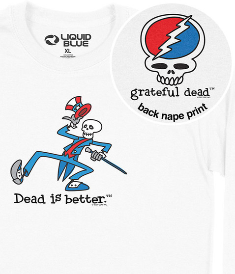 liquid blue Yankee Dead Is Better Long Sleeve T-Shirt