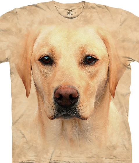 liquid blue Yellow Lab Portrait Classic Cotton T-Shirt