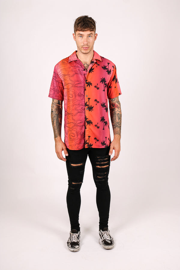 Liquor & Poker Cuba Hawaiian Resort Shirt With Split Print