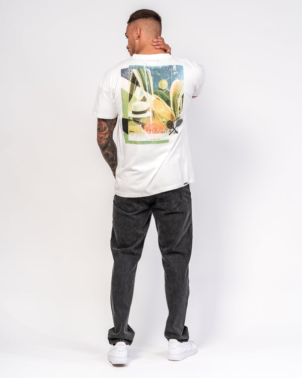 liquor & poker Havana Club Tennis Printed White T-Shirt