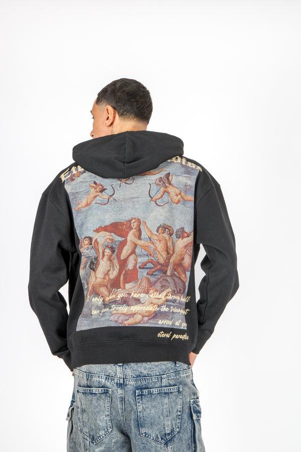 Liquor & Poker Liquor N Poker Oversized Hoodie Eternal Paradise Back Print Black