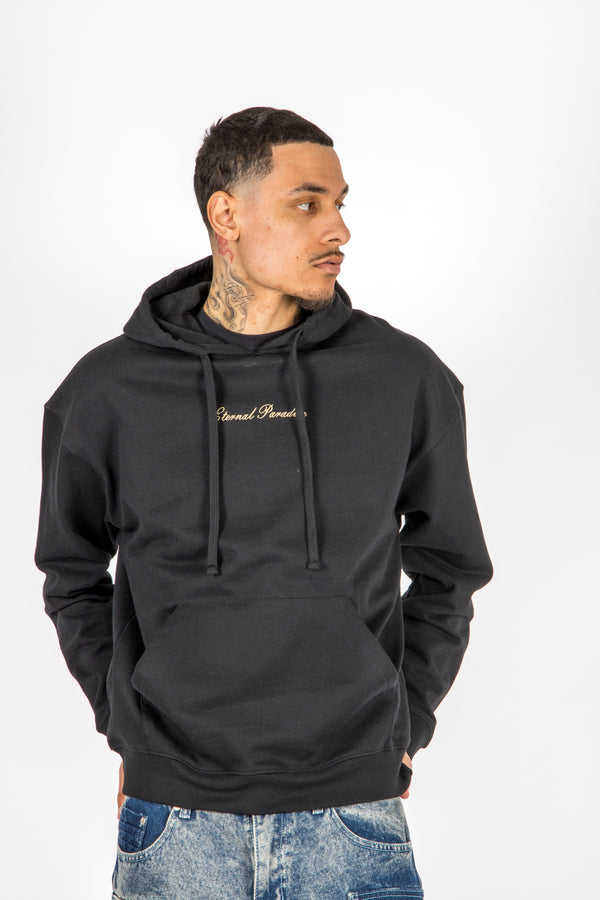 liquor & poker Liquor N Poker Oversized Hoodie Eternal Paradise Back Print Black