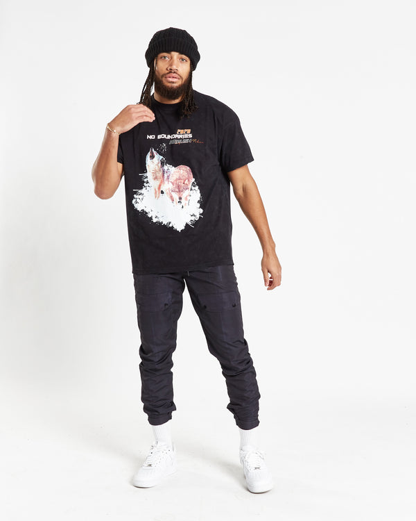 liquor & poker Black Navy Nylon Cargo