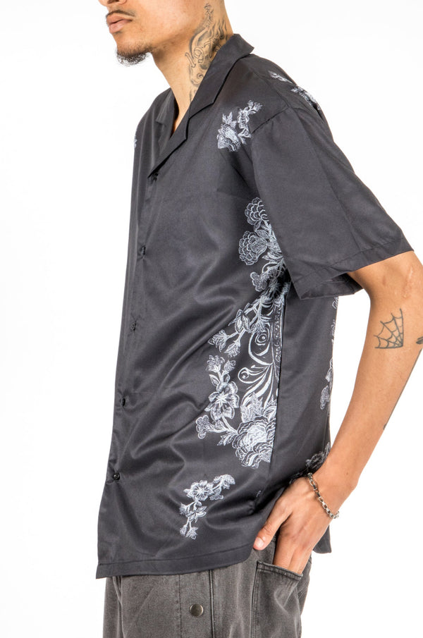 Liquor & Poker Black Royal Printed Shirt
