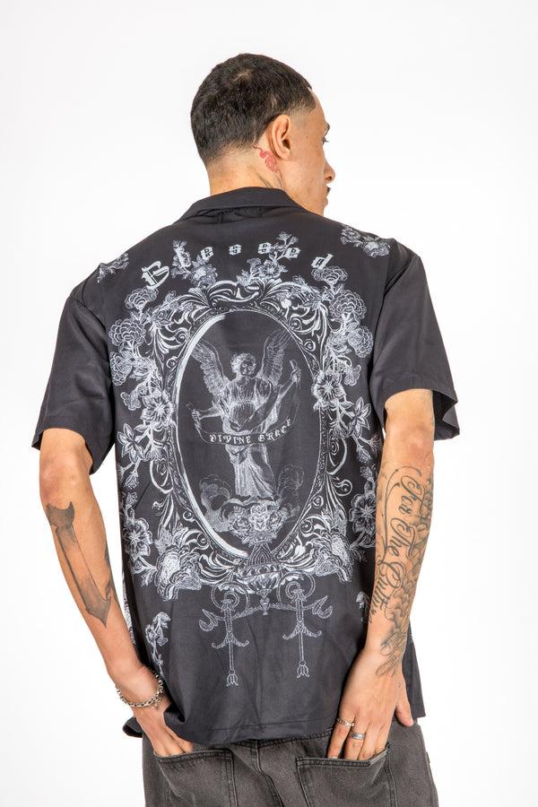liquor & poker Black Royal Printed Shirt