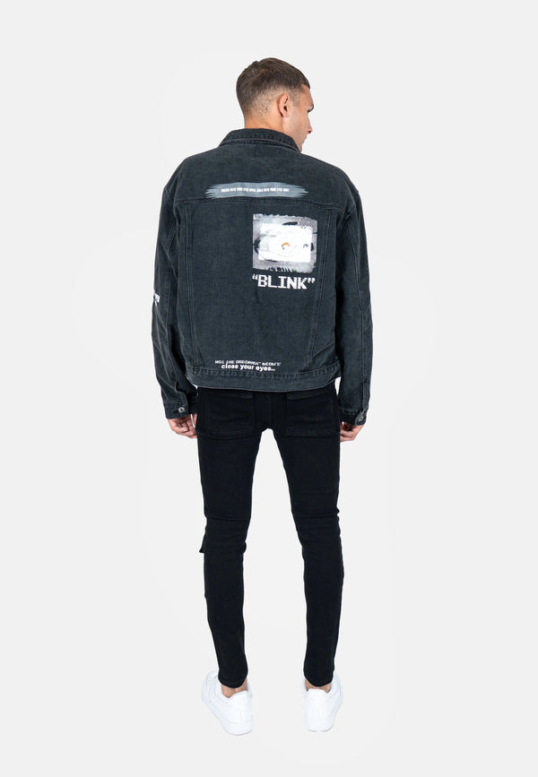 Liquor & Poker Black Utility Slim Jean