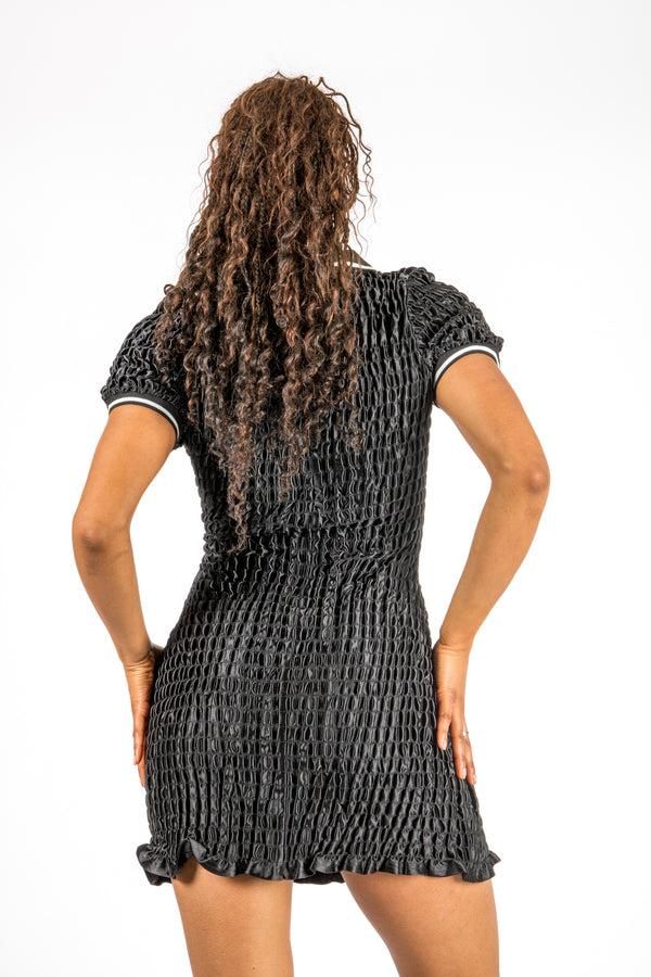 Liquor & Poker Black Varsity 'Blessed 01' Dress