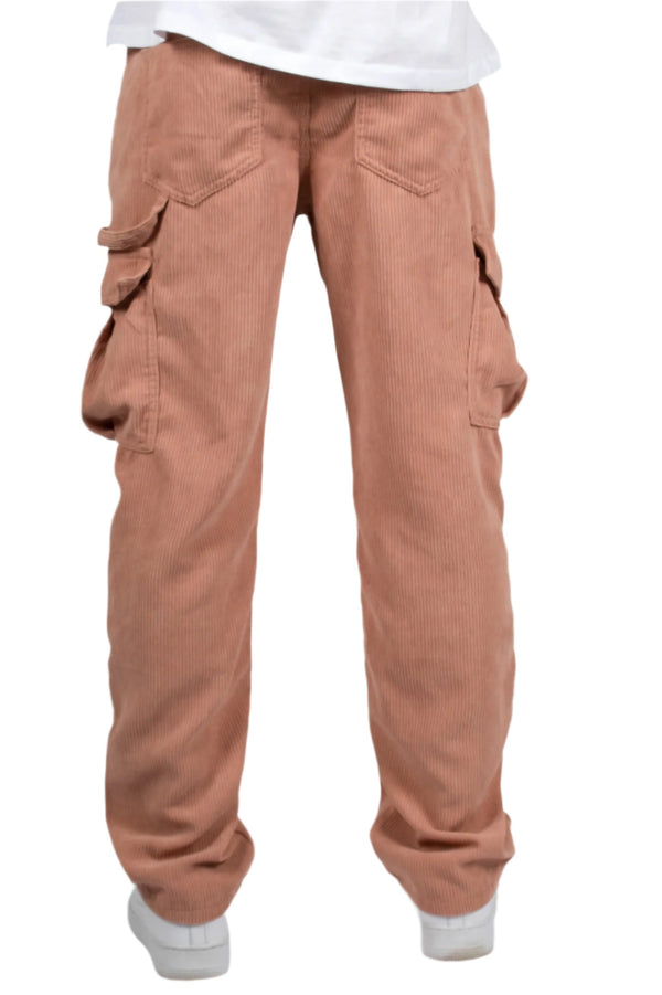 Liquor & Poker Blush Pink Corduroy Utility Cargo