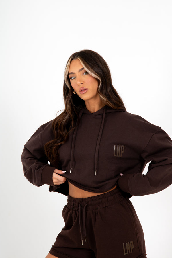 liquor & poker Brown Lnp Essential Cropped Hoodie