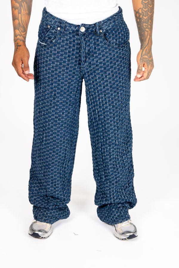Liquor & Poker Bubble Denim Relaxed Baggy Jeans