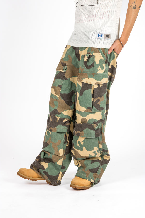 Liquor & Poker Camo Baggy Cargo