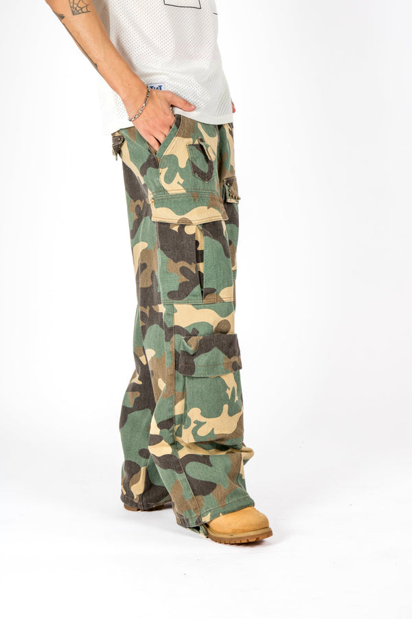 Liquor & Poker Camo Baggy Cargo