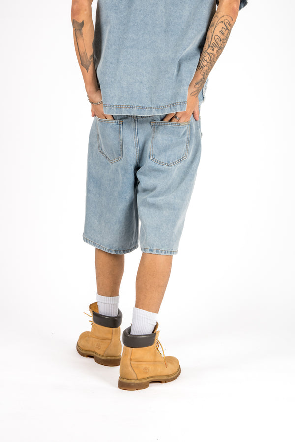 Liquor & Poker Denim Distressed Detail Jorts