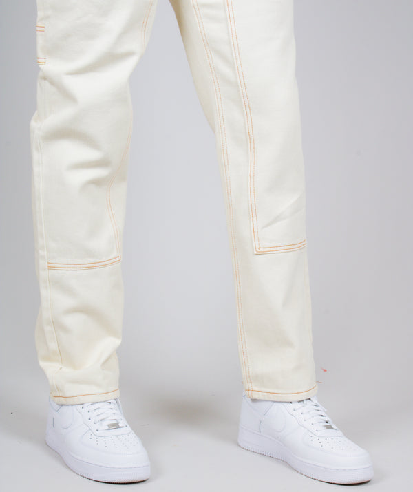 Liquor & Poker Ecru Straight Leg Carpenter Jean