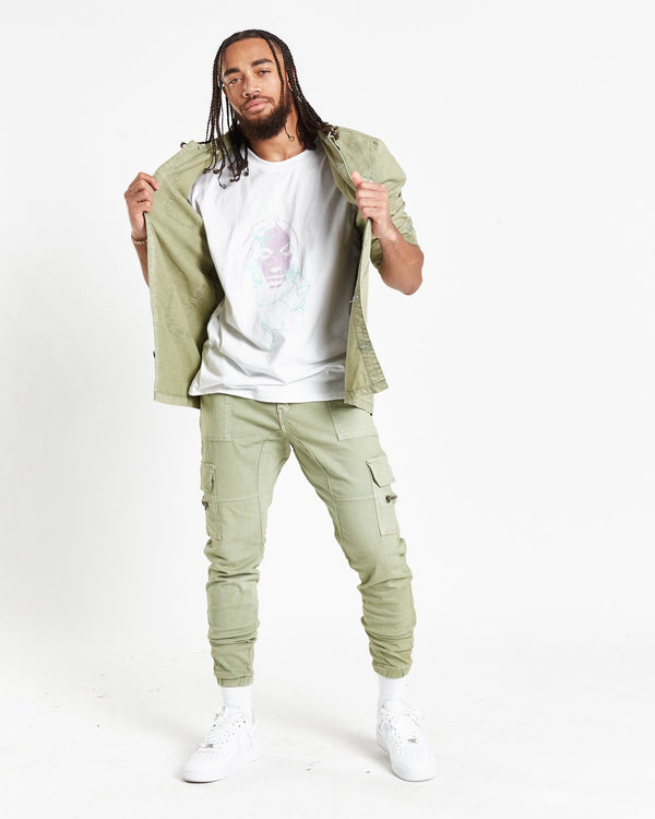 Liquor & Poker Fort Utility Khaki Shirt