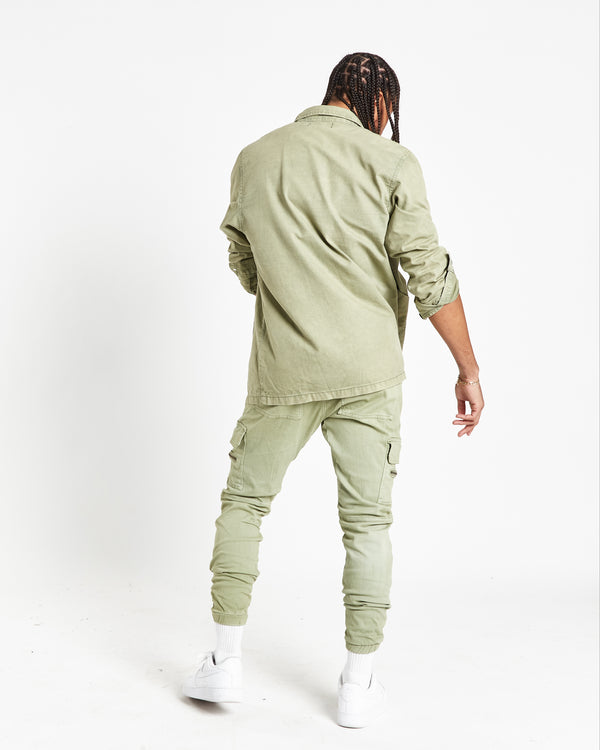Liquor & Poker Fort Utility Khaki Shirt