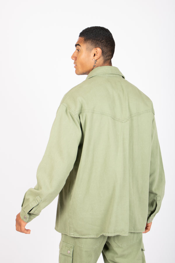 Liquor & Poker Khaki Relaxed Utility Shirt