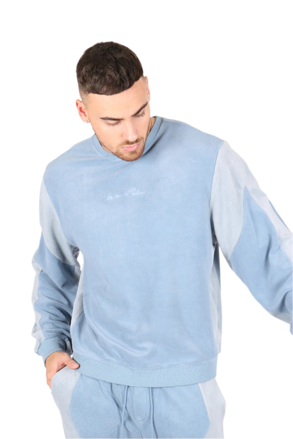 Liquor & Poker Light Blue Polar Fleece Sweatshirt