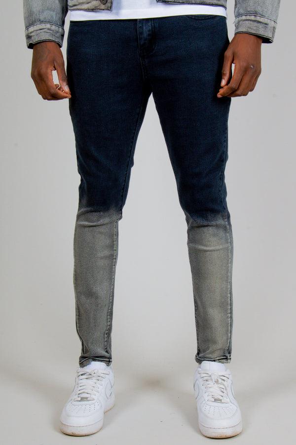 liquor & poker Logan Ombre Fade Effect Skinny Jeans
