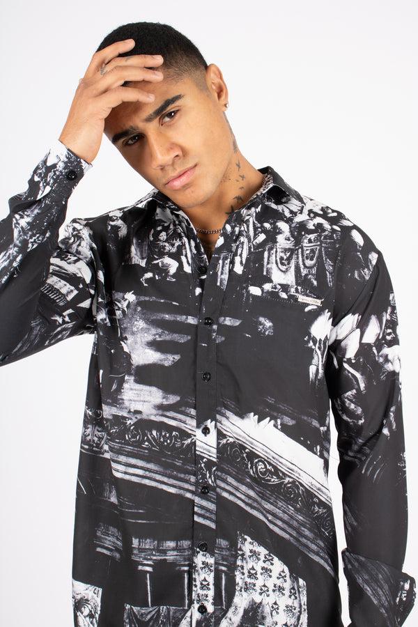 liquor & poker Long Sleeve Angel Renaissance Shirt