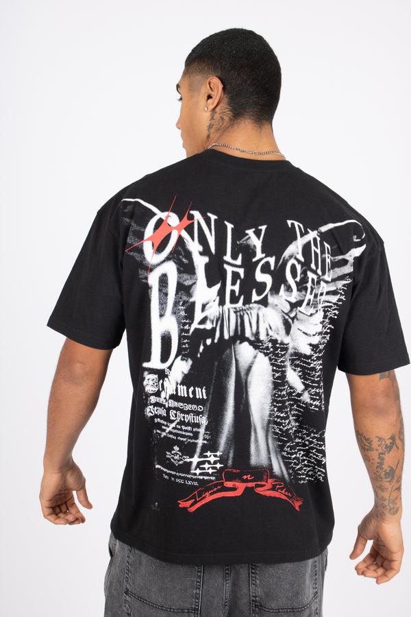 Liquor & Poker "Only The Blessed" Cross T-Shirt