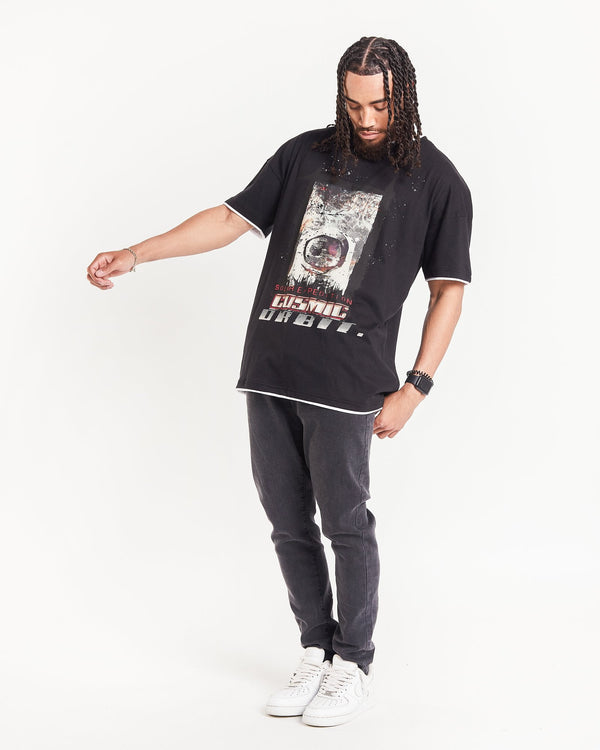 Liquor & Poker Oversized Cosmic Space T Shirt