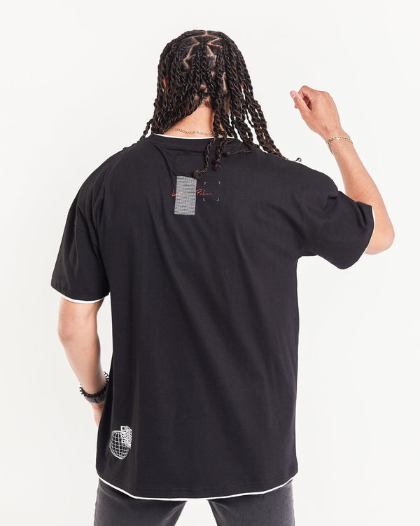 Liquor & Poker Oversized Cosmic Space T Shirt