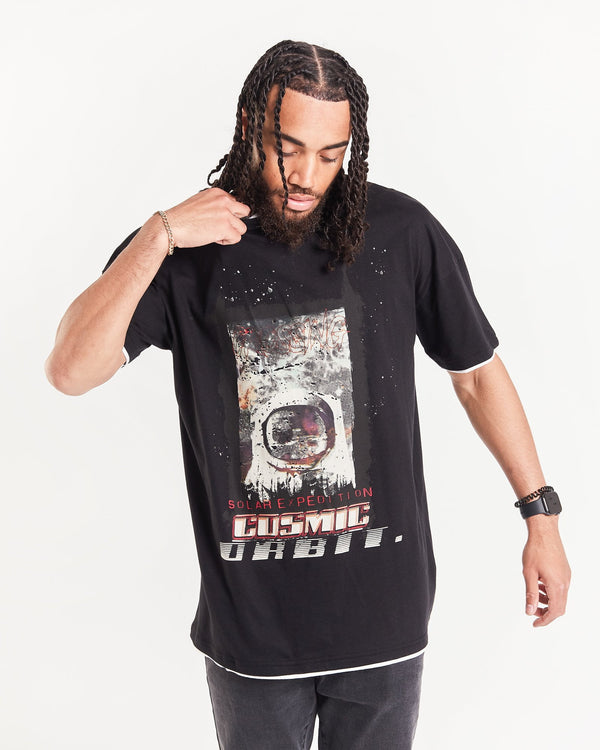 liquor & poker Oversized Cosmic Space T Shirt