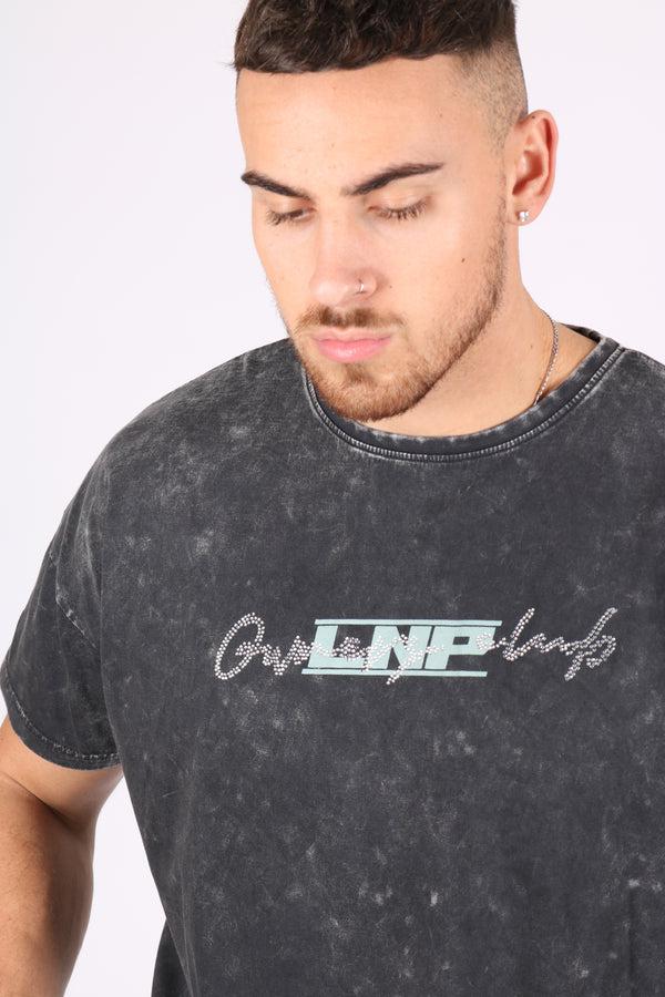 Liquor & Poker Owners Relaxed Diamanté T-Shirt