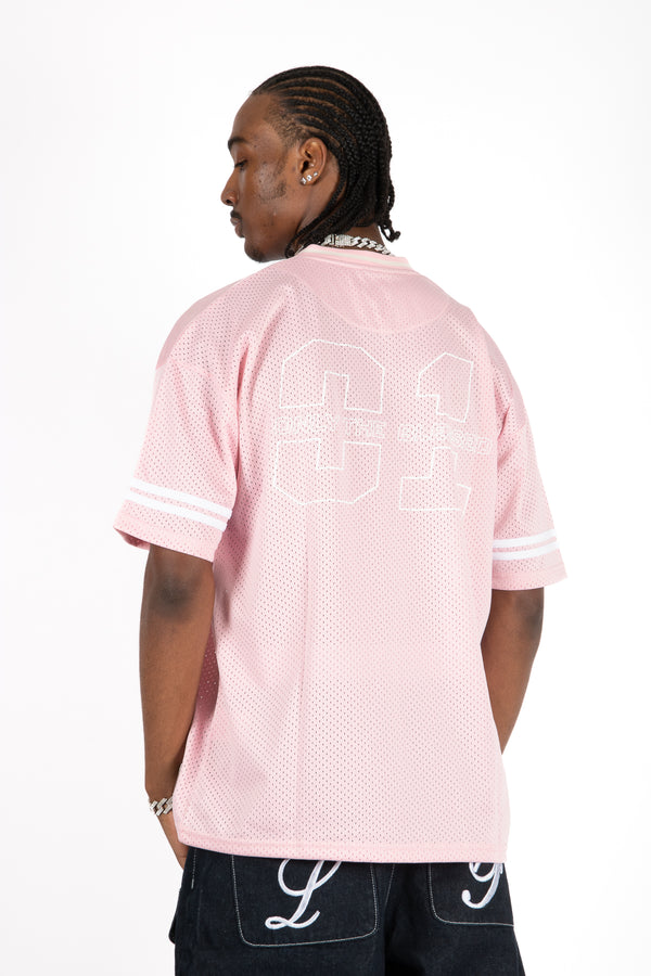 Liquor & Poker Pink 'Blessed' Varsity Tee