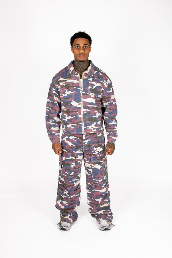 Liquor & Poker Purple Camo Cargo