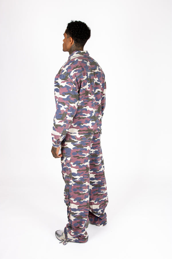 Liquor & Poker Purple Camo Cargo