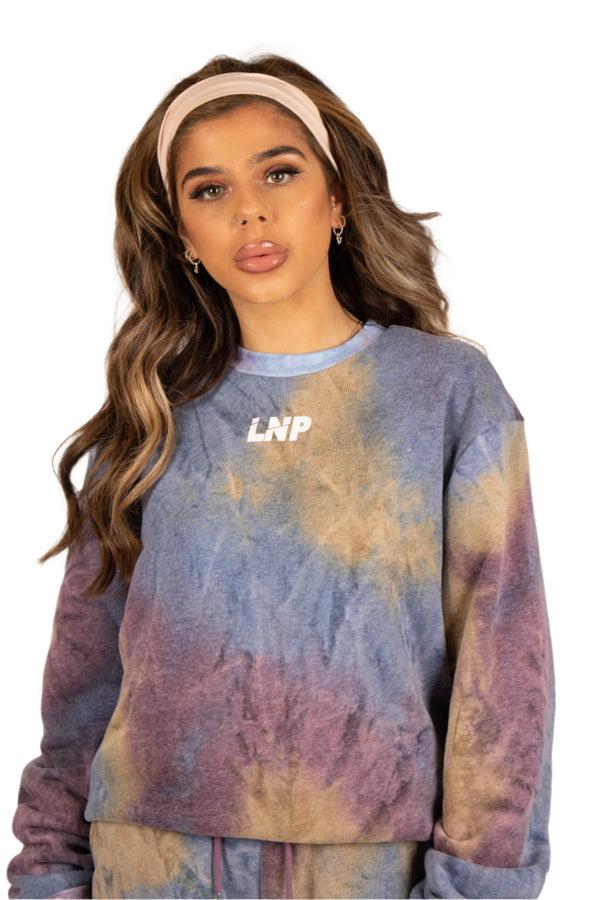 liquor & poker Purple Tie Dye Sweater