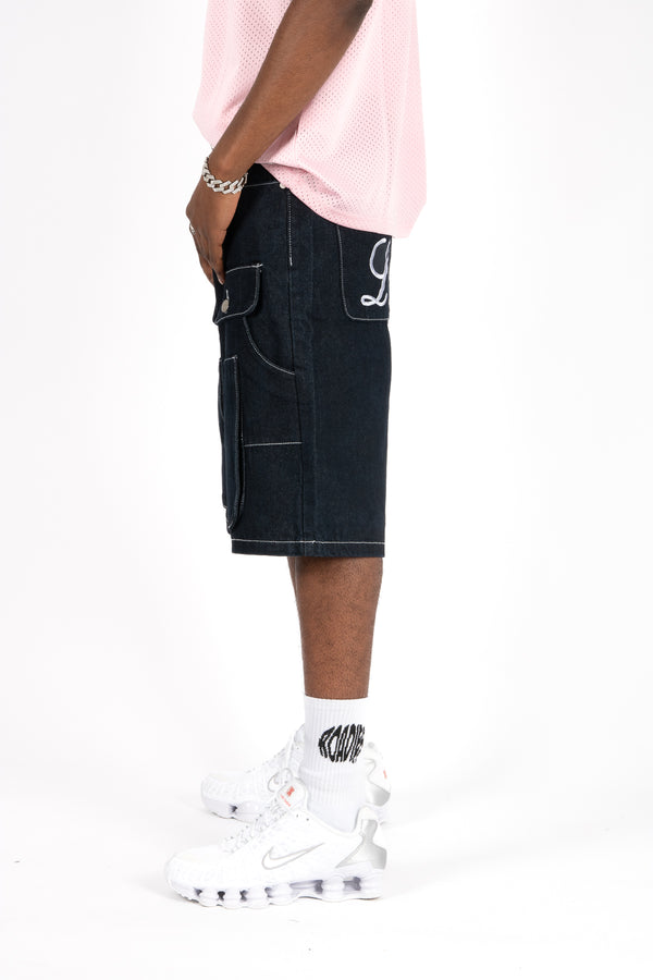 Liquor & Poker Raw Indigo Relaxed Carpenter Jorts