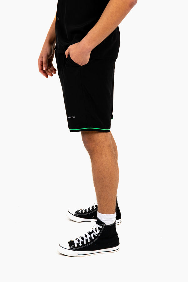 Liquor & Poker Relaxed Forbidden Fruits Black Shorts