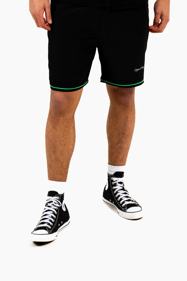 Liquor & Poker Relaxed Forbidden Fruits Black Shorts
