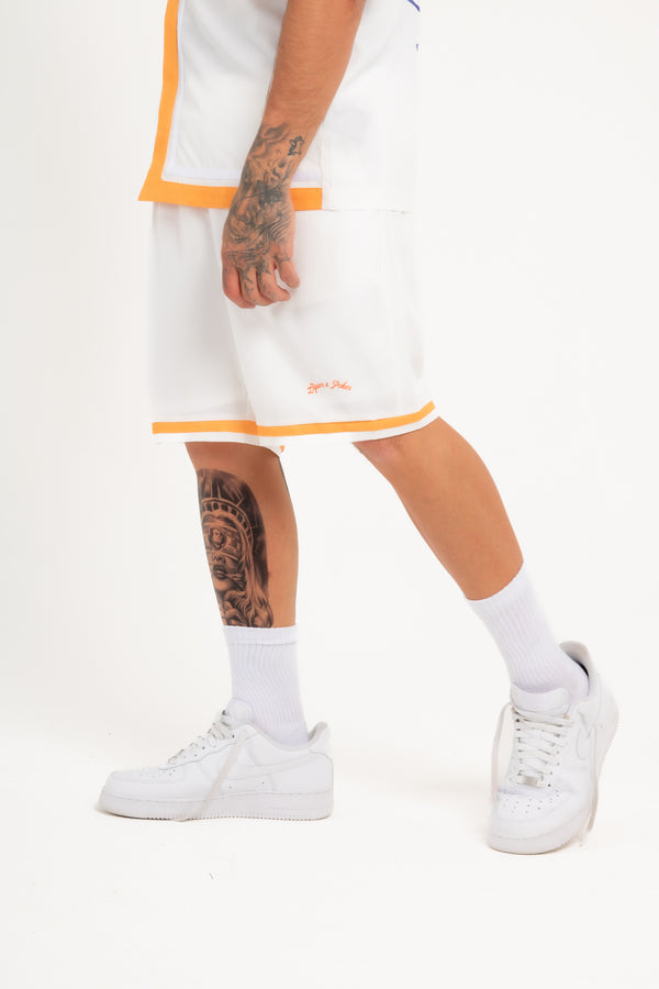 Liquor & Poker Relaxed Forbidden Fruits White Shorts