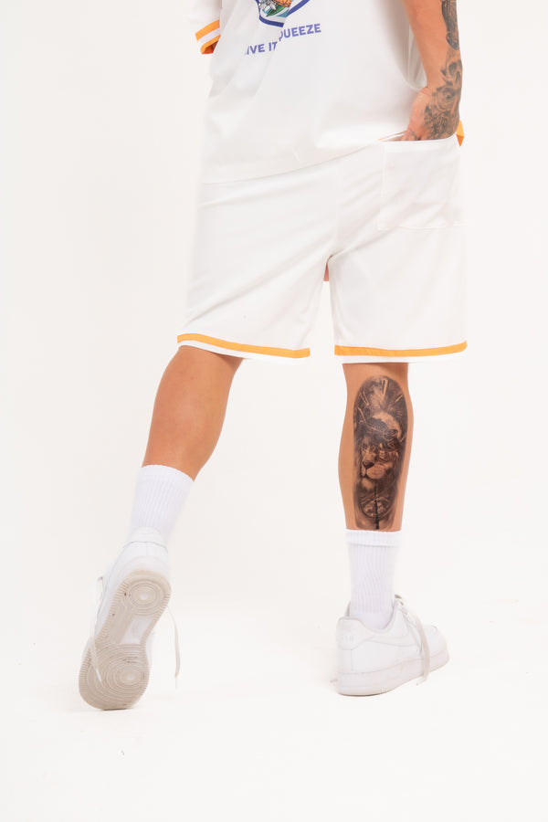 Liquor & Poker Relaxed Forbidden Fruits White Shorts