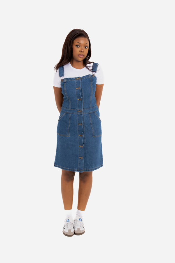 Liquor & Poker Skye Vintage Denim Pinnafore