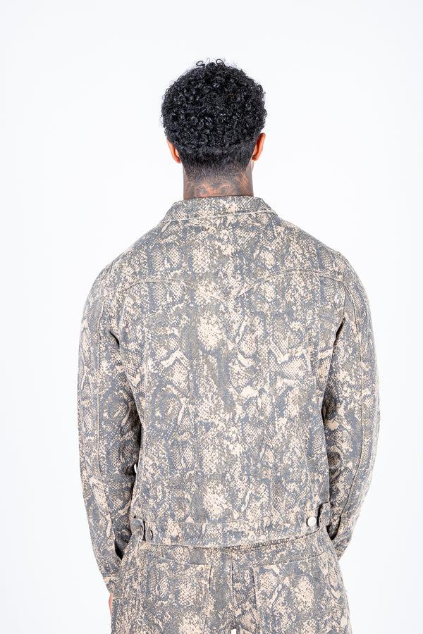 Liquor & Poker Snake Harrington Zip Up Jacket