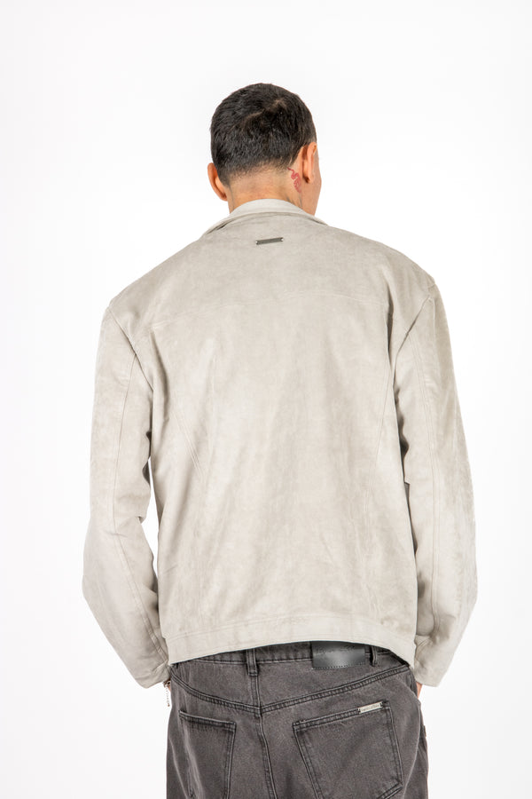 Liquor & Poker Stone Suede Biker Jacket