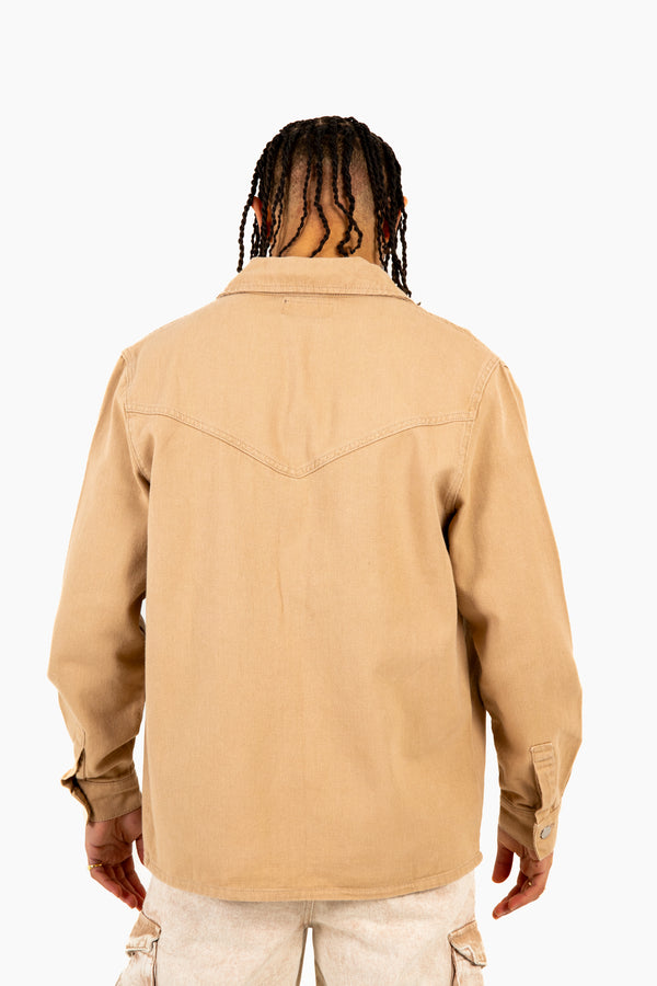 Liquor & Poker Tan Relaxed Utility Shirt
