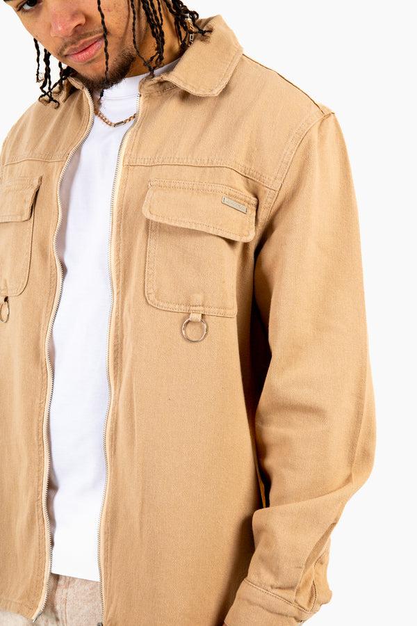 Liquor & Poker Tan Relaxed Utility Shirt
