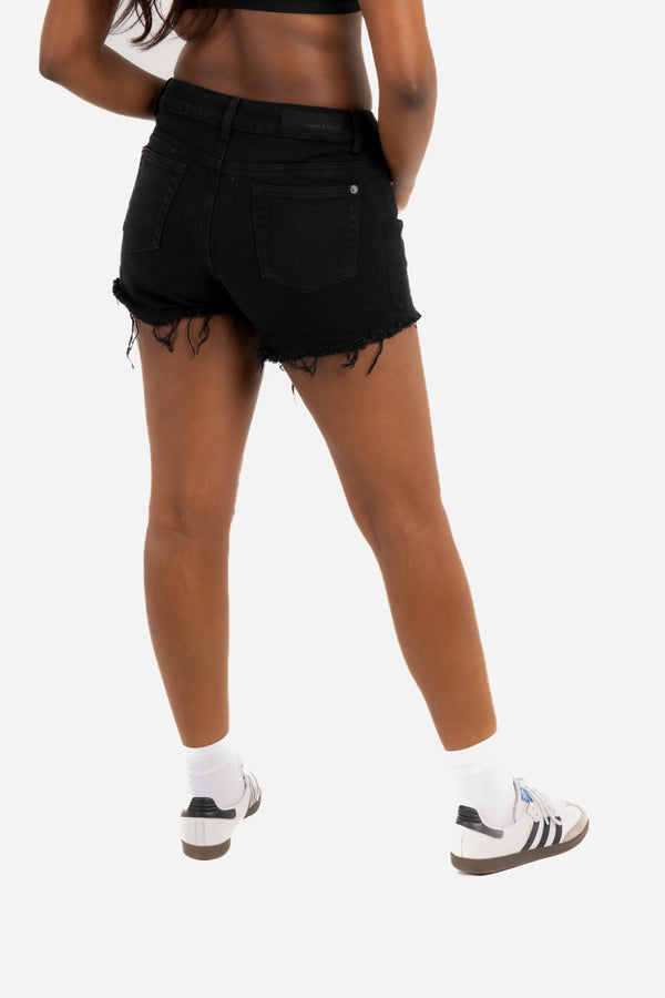 Liquor & Poker Topeka Denim Shorts In Black