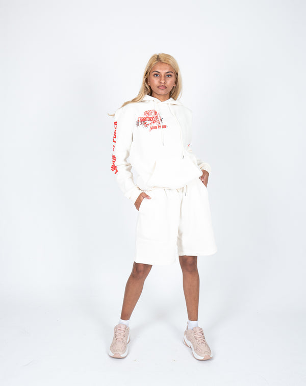 Liquor & Poker Unisex Jersey Off White Shorts
