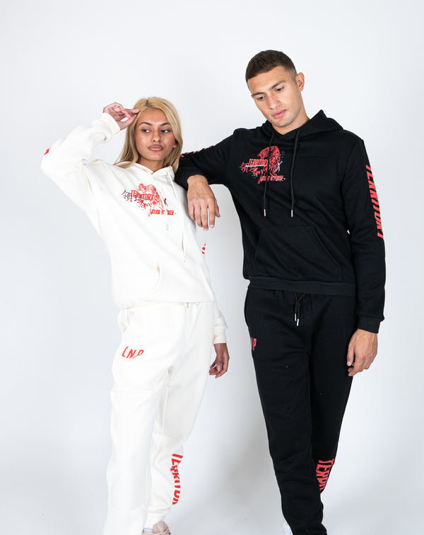 liquor & poker Unisex Territory Jogger In Off White