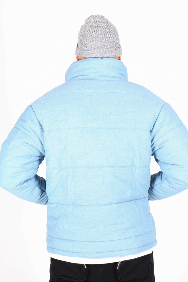 Liquor & Poker Vintage Stonewash Denim Puffa Jacket