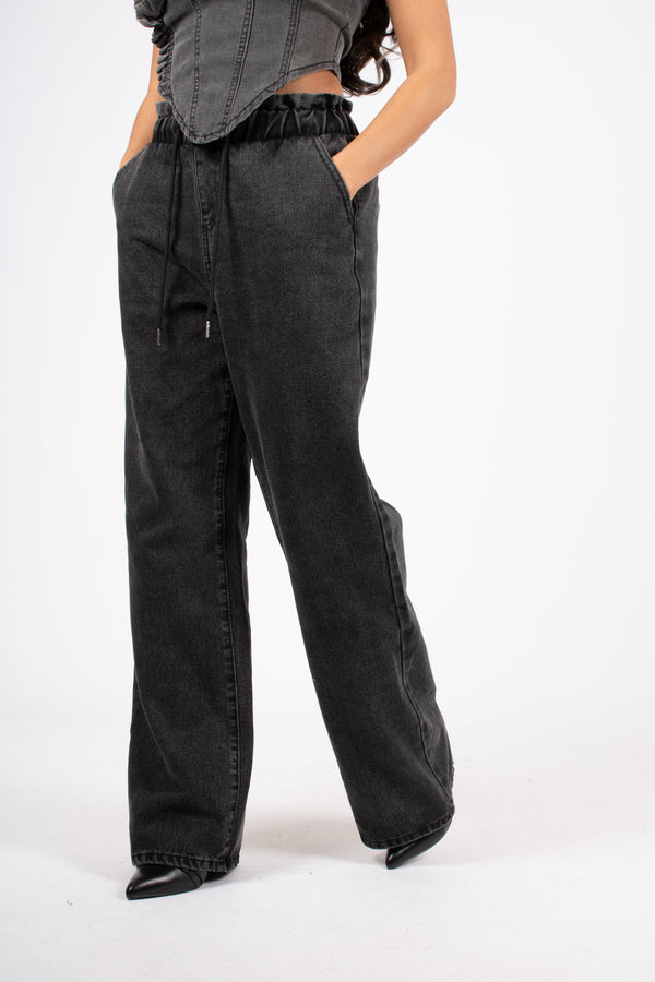Liquor & Poker Washed Black Jogger Jean