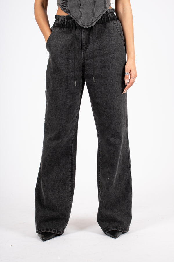 Liquor & Poker Washed Black Jogger Jean
