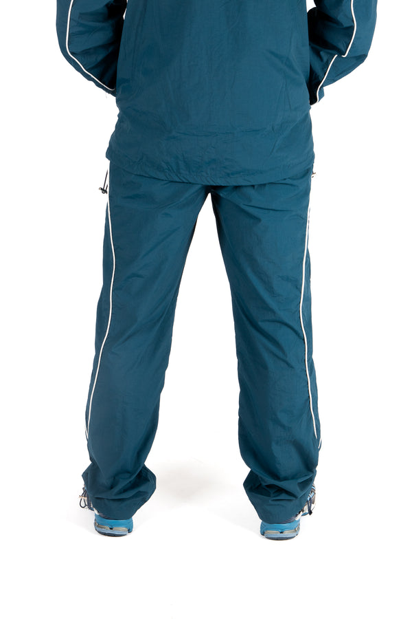 Liquor & Poker Navy Relaxed-Fit Shell Joggers With Logo & Piping